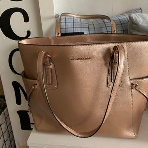 Rose gold tote